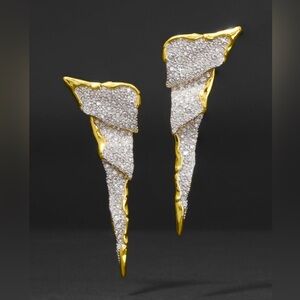 Alexis Bittar Solanales Crystal Cascade Post Earrings